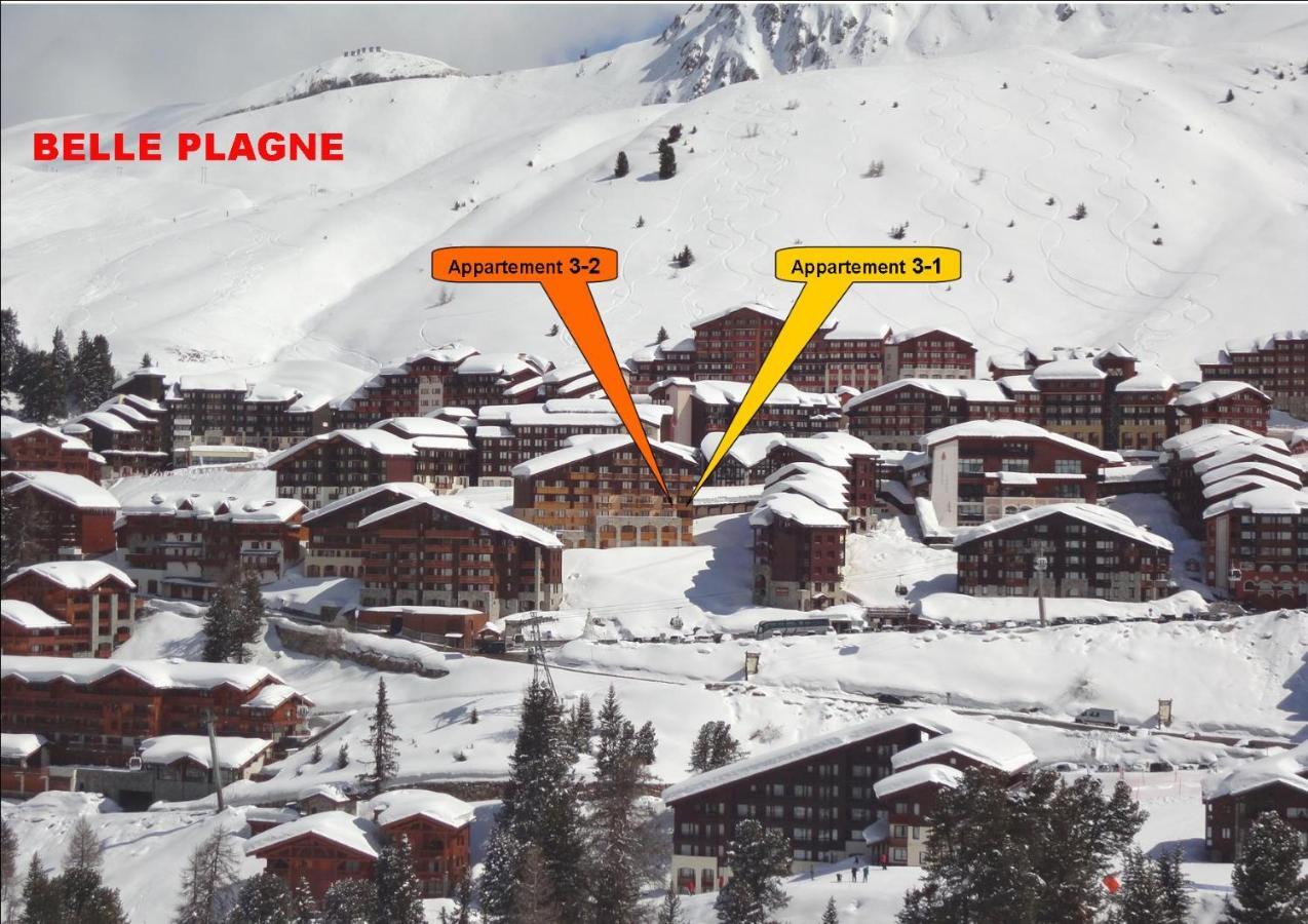 Belle Plagne 1 Appart 6 Pers Du Dimanche Au Dimanche Ski Au Pieds La Plagne Εξωτερικό φωτογραφία